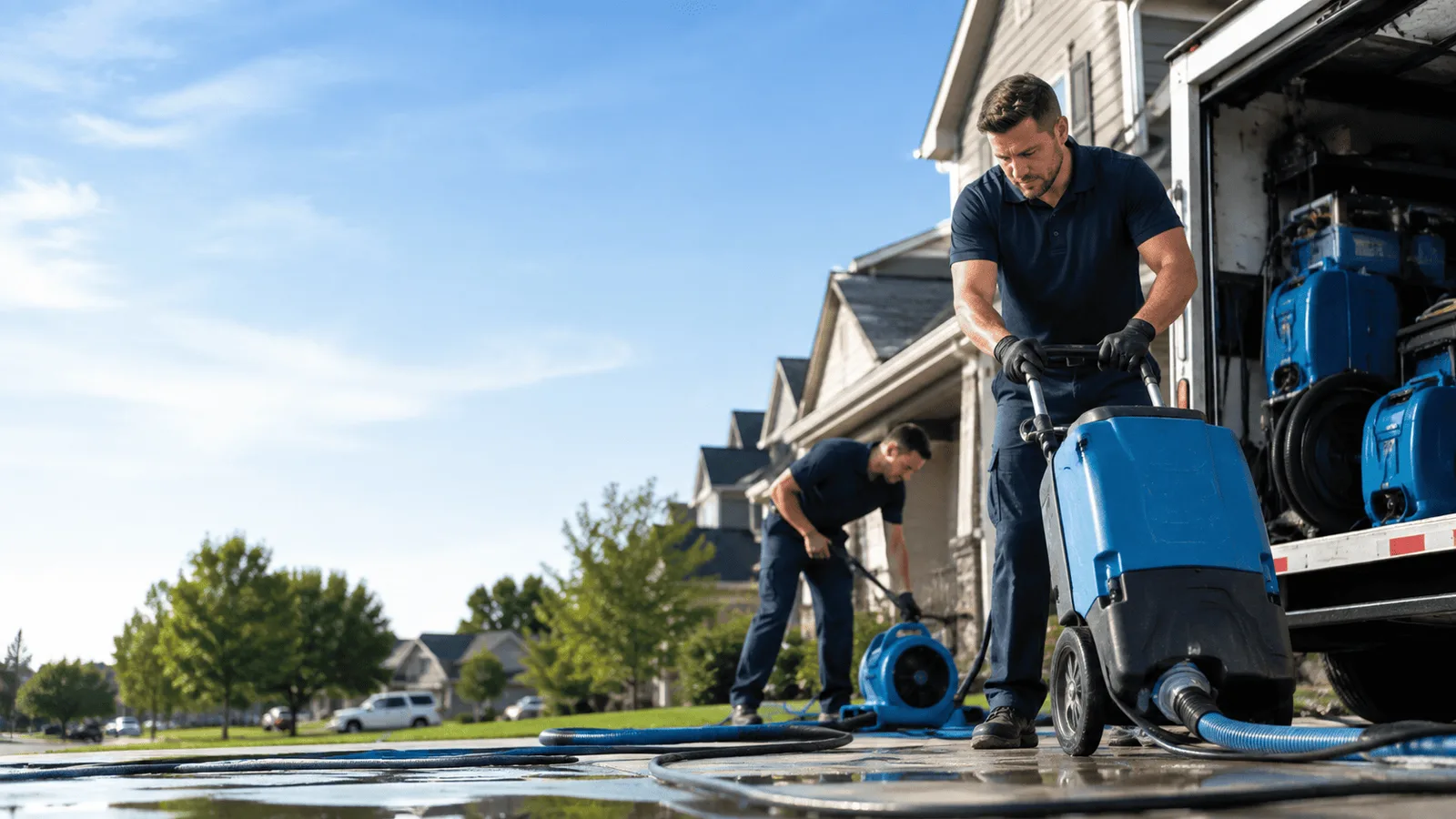 Dehumidification being performed in Harpersville, AL